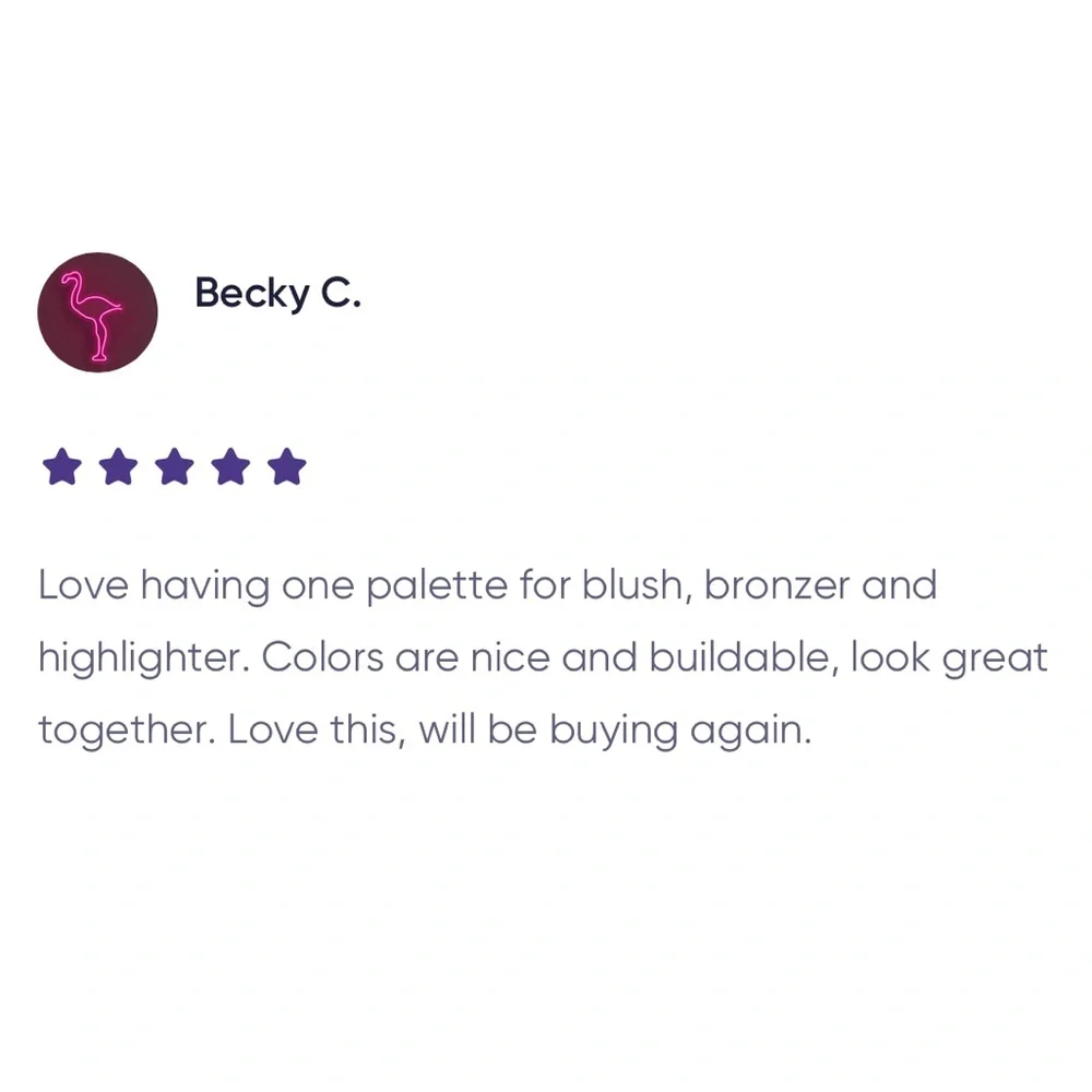 O!Mega x Three Powder X-TRA LARGE Blush-Bronze-Highlight Tantalize Glo Palette - Picture 4 of 16